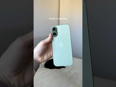 iPhone 17 Sage Green 🌿 256GB | Premium Apple Unboxing