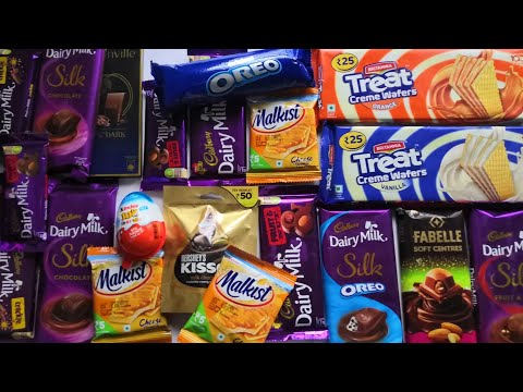 lots of chocolates | chocolate unboxing | Hersheys kisses | cadbury dairymilk fruit n nut