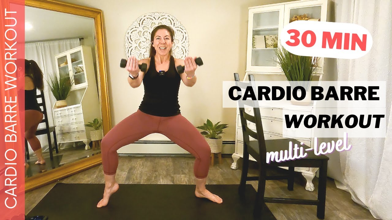 CARDIO BARRE WORKOUT | 35 Min | Multi-Level | Low-Impact