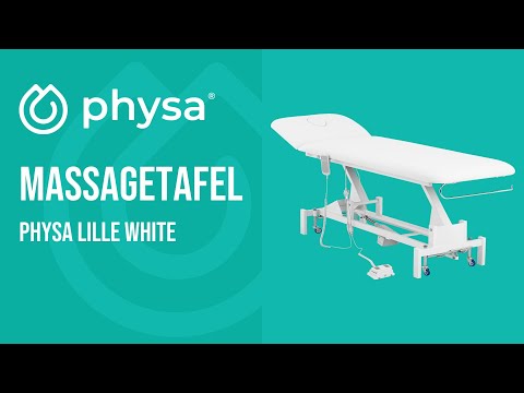 Video - Massagetafel - elektrisch - 100 W - 200 kg - Wit