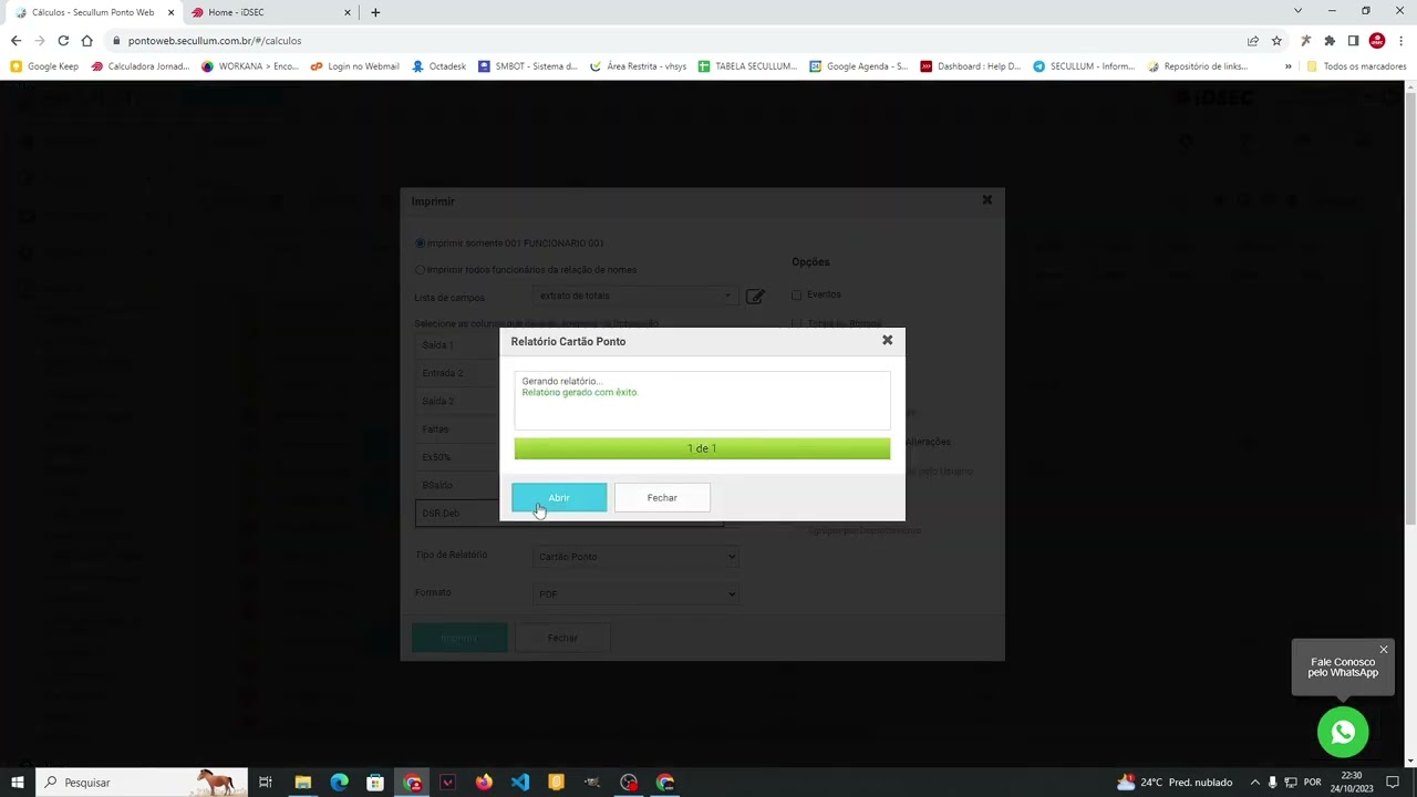 Espelho Cartão Ponto