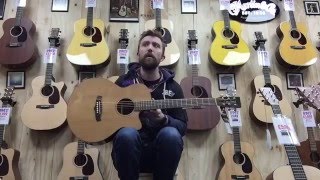 Video thumbnail for Tanglewood Java TWJSFCE Electro-Acoustic Guitar Demo by ST Audio