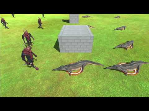 8 Kozarog The Demon in night vs all units - Animal Revolt Battle Simulator