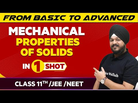 Mechanical Properties Of Solids in One Shot - JEE/NEET/Class 11th Boards || Victory Batch