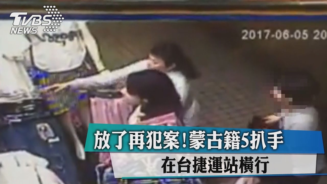 放了再犯案！蒙古籍5扒手　在台捷運站橫行