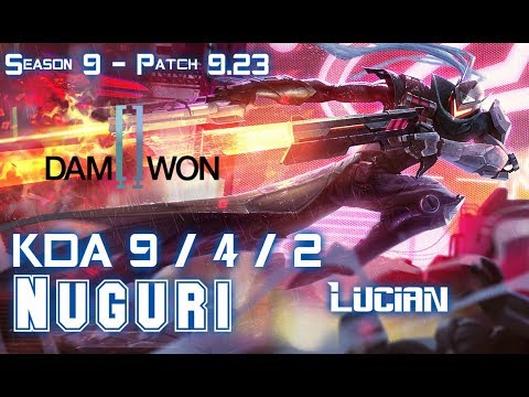 DWG Nuguri LUCIAN vs AKALI Top - Patch 9.23 KR Ranked