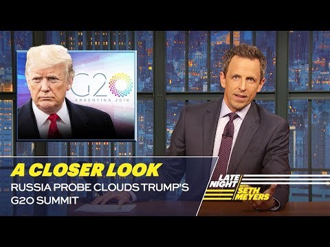 ロシア調査がトランプ氏のG20首脳会談を曇らせるより詳しく見る (Russia Probe Clouds Trump's G20 Summit: A Closer Look)