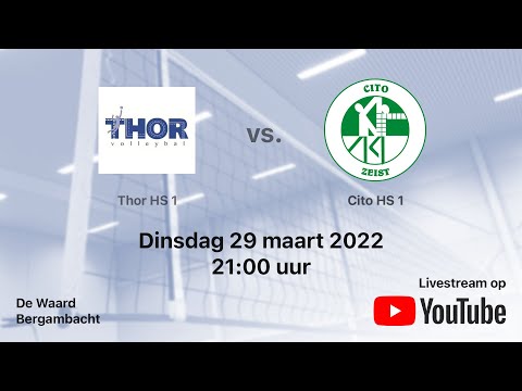 Thor HS 1 vs. Cito HS 1, Volleybal Heren Tweede Divisie
