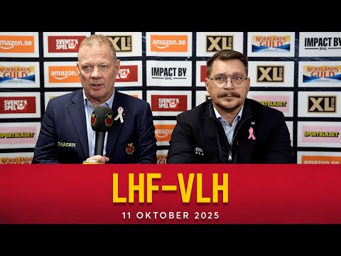 Presskonferens | Luleå Hockey - Växjö Lakers | 2025-10-11