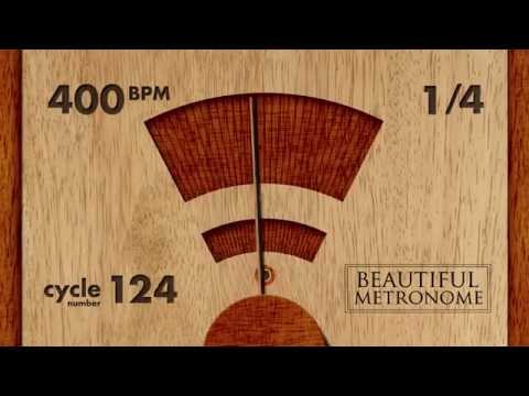 400 BPM 1/4 Wood Metronome HD