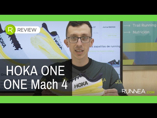 Vídeo relacionado con HOKA ONE ONE Mach 4 Mens Shoes Size 12, Color: White/Fiesta