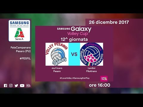 Pesaro - Filottrano | Highlights | 12^ Giornata | Samsung Galaxy Volley Cup 2017/18