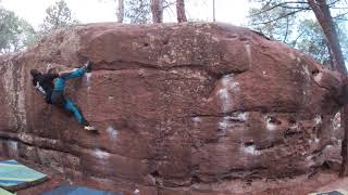 Video thumbnail: Sandstone traverse, 7a. Albarracín