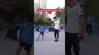 Teaching Crazy Football Skill To A Kid 🤯🇧🇷. #shorts #football #soccer #messi #cr7 #neymar