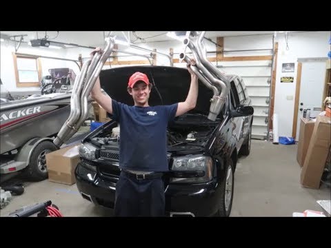 Trailblazer SS Gets HEADERS!!! Stainless Works Long Tubes