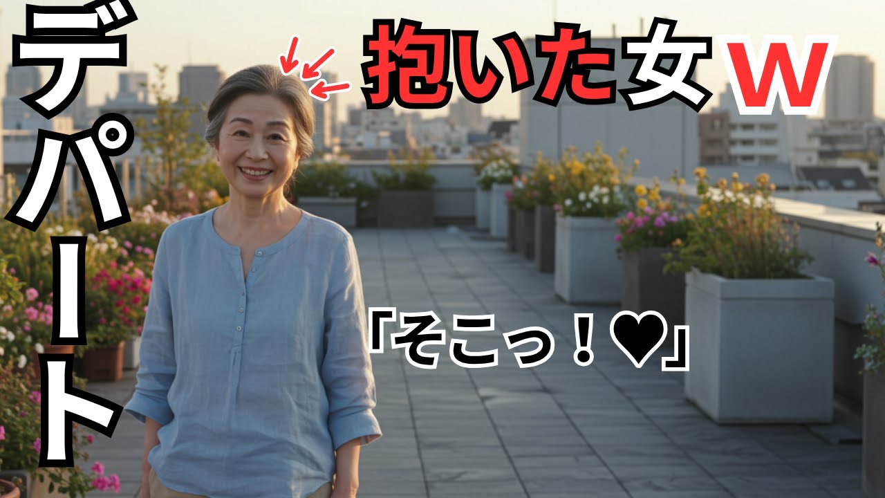 【シニア恋愛】デパートの屋上で出会った彼女と、夜景よりも眩しい時間