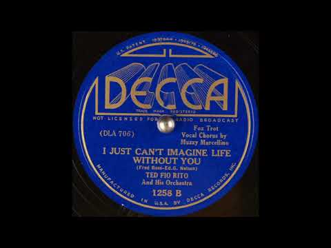 Ted Fio Rito & his orchestra - I Just Can't Imagine Life Without You (1937)