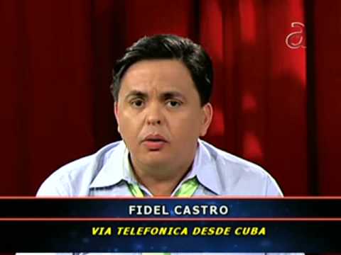 Carlucho habla con Fidel Castro
