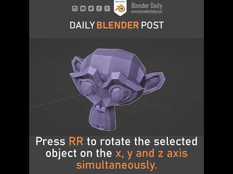 Trackball Rotation in Blender