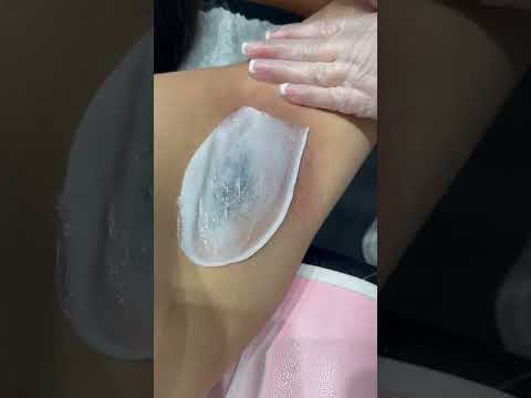 Satisfying ASMR Underarm Waxing✨ Smooth results #bodywax #waxing #hairremoval #asmr#wax#armpit