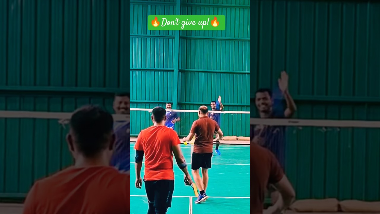 Wait for that cross-court save! 🏸 #badminton #shorts