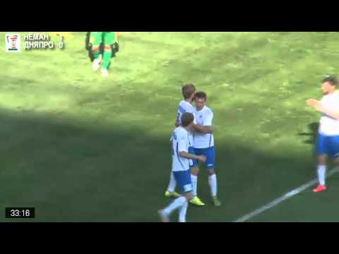Football.by. Неман - Днепр. Гол Гаврюшко. 1:1.