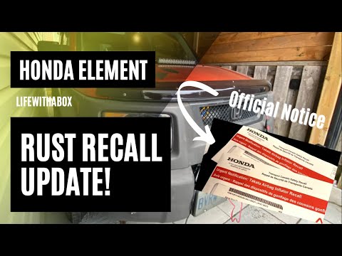 Honda Element RUST RECALL UPDATE!! // Official HONDA Notice