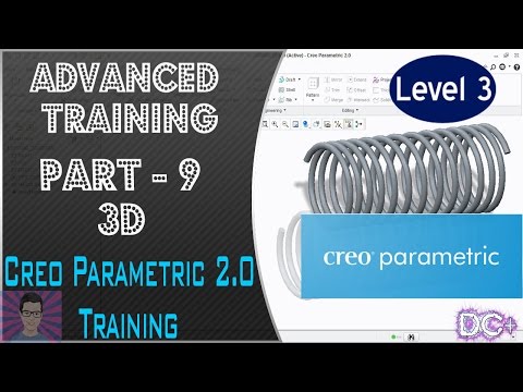 9 - PTC Creo Parametric 2.0 Training -3D Part 1 - DC+ Tutorials (Basic + Advanced Training)