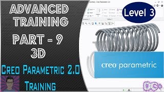 9 - PTC Creo Parametric 2.0 Training -3D Part 1 - DC+ Tutorials (Basic + Advanced Training)