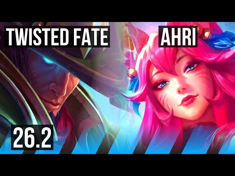 TWISTED FATE vs AHRI (MID) | 47K damage, Fleet Footwork | EUNE Master | 26.2