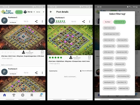 Clash Base Pedia (with links)