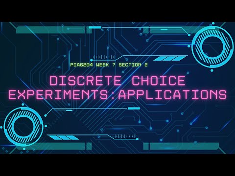 PIA6204 Week7 Section2: DCE using R: Applications