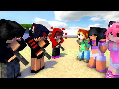 JJ IN LOVE | CAPTURED LOVE MEME | FIRST MEET MEME | APHMAU, KC, KIM - Minecraft Animation
