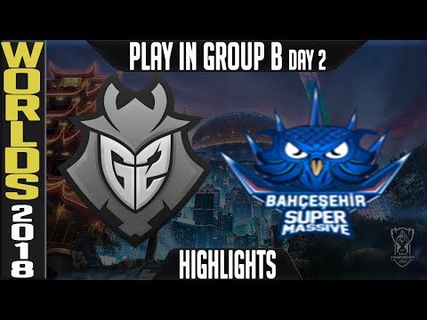 G2 vs SUP Highlights | Worlds 2018 Play In Day 2 Group B  | Bahçeşehir SuperMassive vs G2 Esports