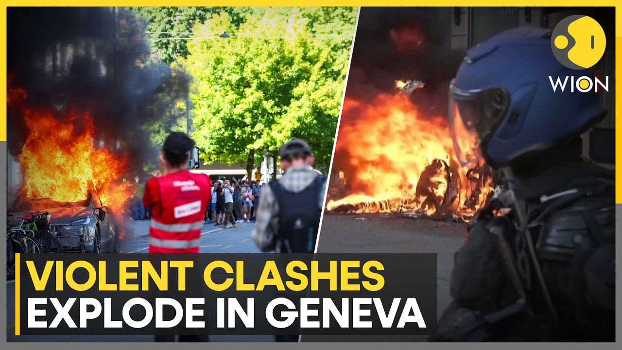 Geneva Protests: Violent Clashes Explode In Geneva As Protests Turn Chaotic | WION News