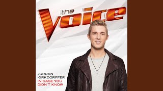 In Case You Didn’t Know (The Voice Performance)