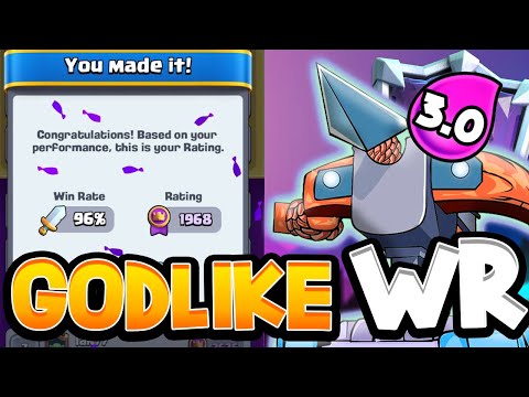 96% WINRATE to ULTIMATE CHAMPION With 3.0 XBOW! — Clash Royale