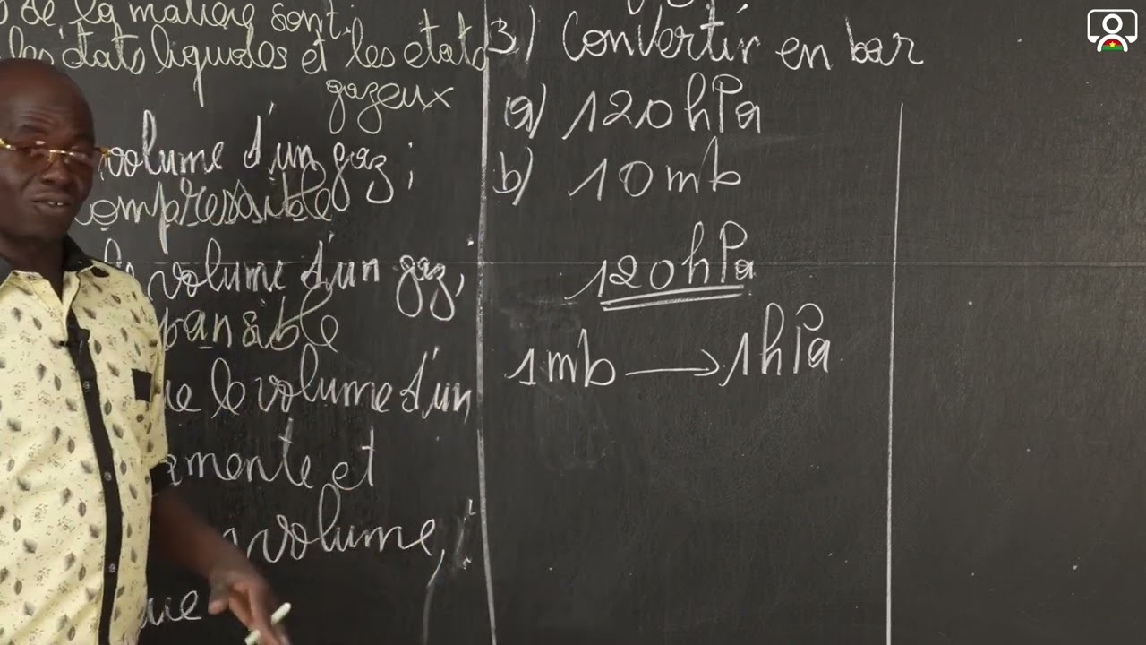 Exercice - 4e - PC - Physique : Les états de la matière 1/1