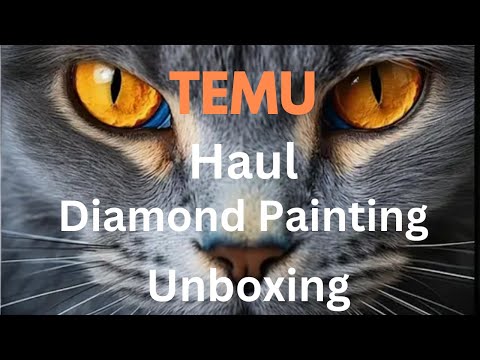 Temu Diamond painting Haul - Unboxing - Diamond Art