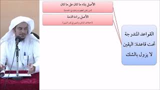 صورة القواعد الفقهية (مقسم) 23 - التأهيل الفقهي - عامر بهجت (الأصل براءة الذمة)