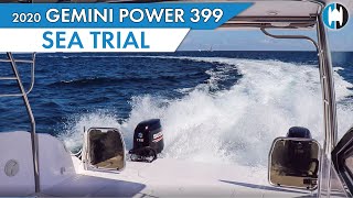 The 2020 Gemini 399 Power Catamaran on a Trial Run - Fort Lauderdale, FL The 2020 Gemini 399 Power Catamaran on a Trial Run - Fort Lauderdale, FL