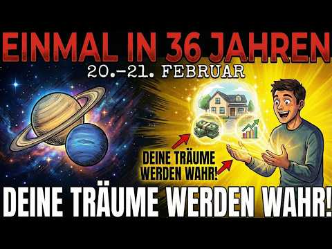 Nur alle 36 JAHRE: MORGEN macht Saturn-Neptun deine Träume wahr (3 Sternzeichen gesegnet)