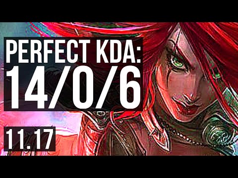 KATARINA vs ZED (MID) | 14/0/6, Rank 5 Kata, Legendary | TR Master | v11.17
