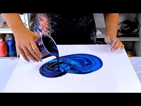 Meine absoluten LIEBLINGS-Maltechniken mit nur Farbe und Wasser! - Abstrakte Kunst