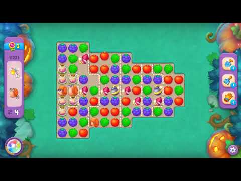 Gardenscapes level 11221 No Boosters Gameplay