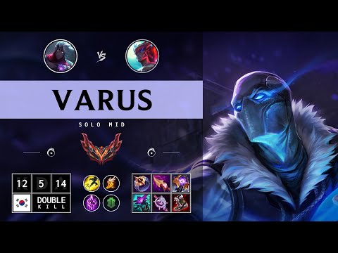 Varus Mid vs Yone: Killing spree - KR Grandmaster Patch 14.15