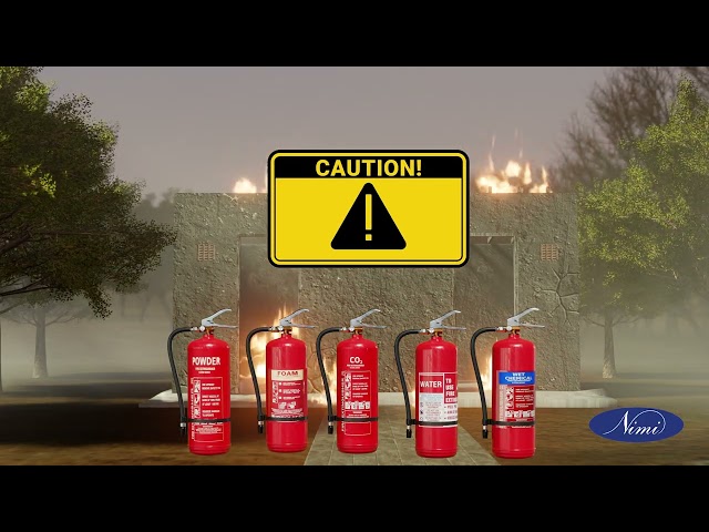 Practice on fire extinguishers
