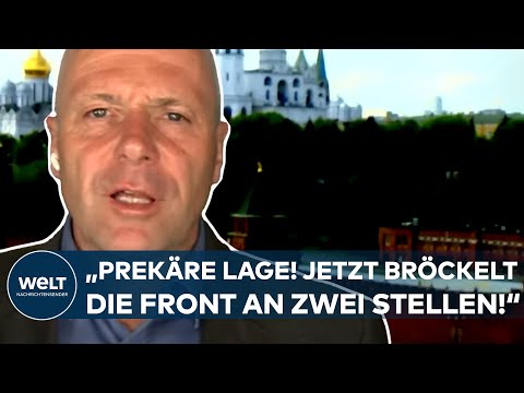 PUTINS KRIEG IN DER UKRAINE: "Äußerst prekäre Lage! Jetzt bröckelt die Front an zwei Stellen"