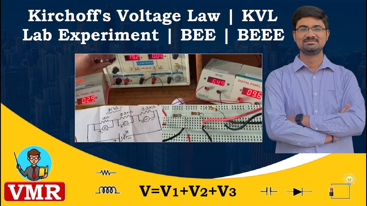 4.Kirchhoff's Voltage Law Lab Experiment | KVL | Basic Electrical and Electronics Engineering Lab