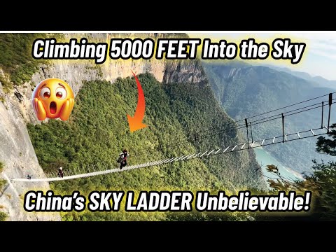 Sky Ladder in China | The Real-Life Stairway to Heaven